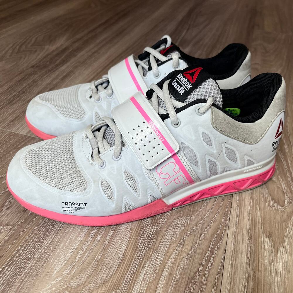 Reebok CrossFit Lifter 2.0 Women's 8 Weightlifting Shoes Porcelain/Electro Pink